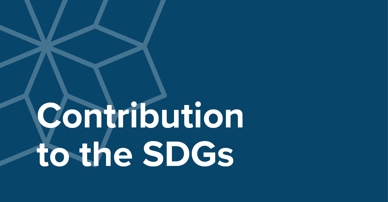 contribution to SDGs